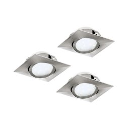 Eglo 78758 - CONJUNTO 3x Focos de encastrar LED PINEDA LED/6W/230V