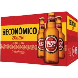 Cerveja "Super Bock" Mini - Pack 20x25cl