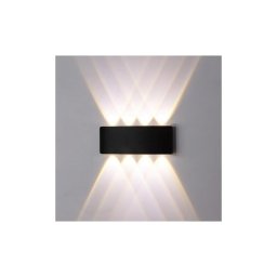 Top Light - Iluminação de parede exterior LED LED/8W/230V IP44 4000K preto
