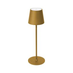 Lâmpada de mesa LED regulável para exterior LED/4W/4000 mAh 3000/4000/5500K IP44 dourada