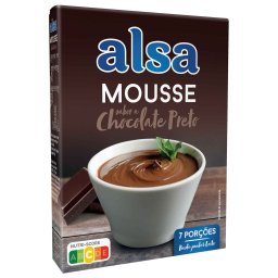 Mousse de Chocolate Preto "Alsa" - 150gr