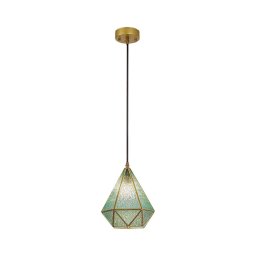 Rabalux 72244 - Candeeiro suspenso NORAH 1xE14/40W/230V azul/dourado