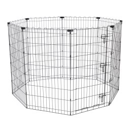 TIAKI Recinto alto de metal para pequenos animais - 8 painéis à L 61 x A 106 cm