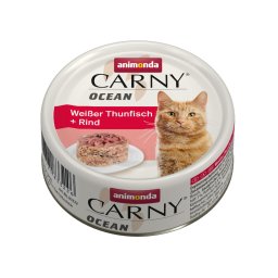 24x80g atum branco e vaca Ocean Animonda Carny comida para gatos