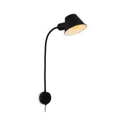 Briloner 2089-015 - Lâmpada de parede flexível BRELLO 1xE27/10W/230V preta