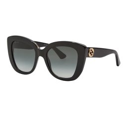 Gucci Eyewear Óculos de sol para mulheres GG0327S 001 Black Grey
