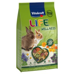 5x600g Life Wellness Coelho Anão Vitakraft Alimento para roedores