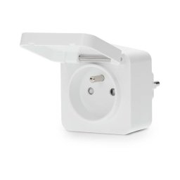 Nedis ZBPO130EWT - Tomada Smartlife 3680W/230V/Tipo E/16A Wi-Fi Tuya IP44