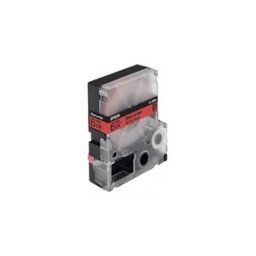 Epson LC-2RBP9 preto sobre vermelho pastel 6 mm (9m)