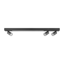 Iluminação de teto LED PARIS LED/24W/230V + 3xGU10/10W preto