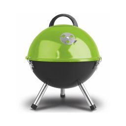 Fieldmann - Grelha de mesa de carvão vegetal verde/preto