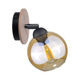 Foco de parede THEA WOOD 1xE27/60W/230V