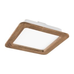 Foco de encastrar LED WOODY SPOT LED/17W/230V 3000K nogueira 18,5x18,5 cm