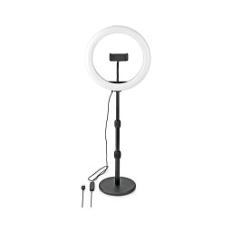 Nedis RLSTND200BK - Candeeiro LED regulável com suporte LED/6W/USB
