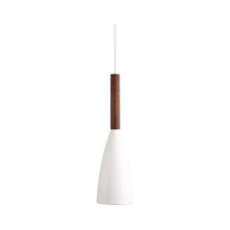 DFTP by Nordlux - Candeeiro suspenso PURE 1xE27/40W/230V branco/nogueira
