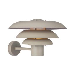 Nordlux - Iluminação de parede exterior KURNOS 1xE27/20W/230V IP54 bege