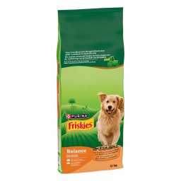 2x12kg frango, vaca e legumes Balance Purina FRISKIES ração cães