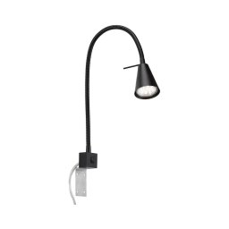 Briloner 2080-015 - Aplique de parede LED COMFORT LIGHT 1xGU10/5W/230V preto