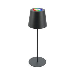 Briloner 7507015 - Lâmpada de mesa recarregável LED RGBW com dimmer LED/2,5W/5V IP44 antracite