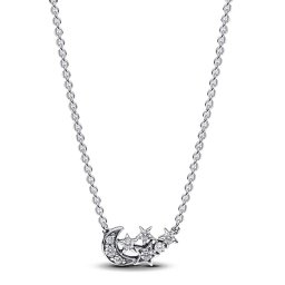 Pandora Colares Shiny Moon and Star Necklace 392991C01