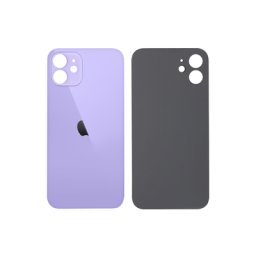 Tampa traseira de substituição em vidro para iPhone 12 violeta