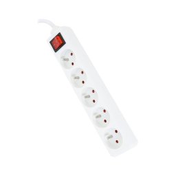 Cabo de extensão com interruptor 5Z Type E 5m branco