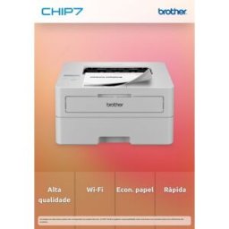 Impressora BROTHER Laser Mono HL-L2865DW Wi-Fi Duplex Bandeja 250 folhas