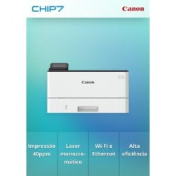 Impressora Laser Canon LBP246dw - monocromática Impressão A4 de até 36 ou 40ppm