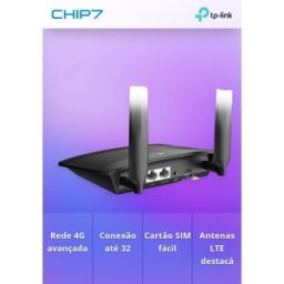 Router TP-Link TL-MR100 N300 Single-Band WiFi 4 4G LTE 10/100Mbps