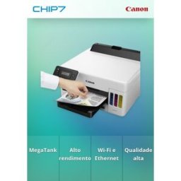 Canon MAXIFY GX5050 - Impressora - a cores - Duplex - jacto de tinta - ITS - A4/Legal - 600 x 1200 dpi - até 24 ipm (mono)/ até 15.5 ipm (cor) - capacidade: 350 folhas - LAN, Wi-Fi(n), USB 2.0