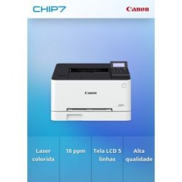 Canon LBP631Cw - Impressora laser a cores: Velocidade de impressão A4: 18 ppm, LCD de 5 linhas