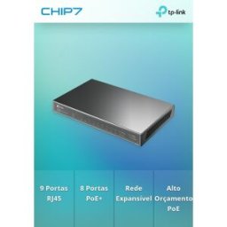 Switch TP-Link TL-SG1210P 10 Portas Gigabit Smart Managed PoE+ SFP