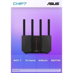 Router ASUS RT-BE92U WiFi 7, BE9700, Tri-band 2.4Ghz/5Ghz, AiMesh