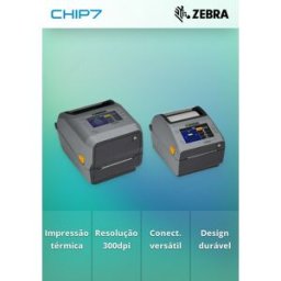 Impressora térmica direta Zebra ZD621 300dpi com USB