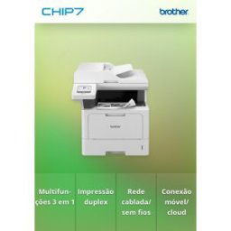 Impressora Multifunções Laser Mono BROTHER DCPL5510DW