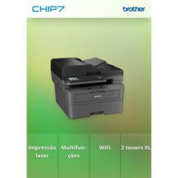 Impressora BROTHER Multifunções Laser Mono MFCL2827DWXL - Pack impressora + 2 toners XL + WiFi + Fax