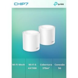 Router TP-Link AX1500 Whole Home Mesh Wi-Fi System 6 5G - Deco X10 (Pack 2)