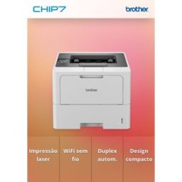 Brother HL-L6210DW Impressora Laser Monocromática WiFi Duplex Branca