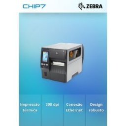 Impressora Ethernet Zebra ZT411 TT 300 dpi (ZT41143-T0E0000Z)