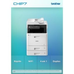Brother MFC-L8690CDWLT - Impressora multifunções laser cores profissional de alta velocidade, com WiFi e funções em frente e verso, Impressora, Copiadora, Scanner, Fax