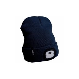 Extol - Gorro com lanterna frontal e carregamento USB, bateria 250 mAh, azul, tam. Único