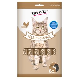 4x90g snack com queijo Dokas Nasch-Creme para gatos