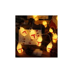 Retlux - Guirlanda de luzes LED 20 LEDs / 3xAA / branco quente, 3,3 m, bonecos de neve