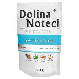 20 X 500 g Dolina Noteci Premium Pouches Ração húmida para cães à base de cordeiro