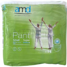 Cuecas Fralda AMD - Super - Tamanho S - 14 unidades