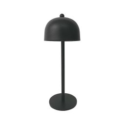 Lâmpada de mesa LED recarregável dimmável 1W 5V 3000-6000K 1800mAh preta