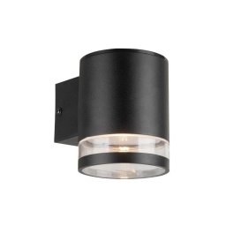 LED Luminária Solar Exterior de Parede c/ Sensor LED 1W 3,7V 3000K IP54 Preta