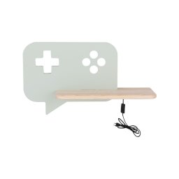 Candeeiro de parede para criança LED com prateleira CONSOLE LED/5W/230V verde