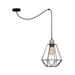 Candeeiro suspenso PRIMO 1xE27/60W/230V aranha