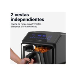 Fritadeira Air Crispy 6008db Dual 4/4L Preto Inox